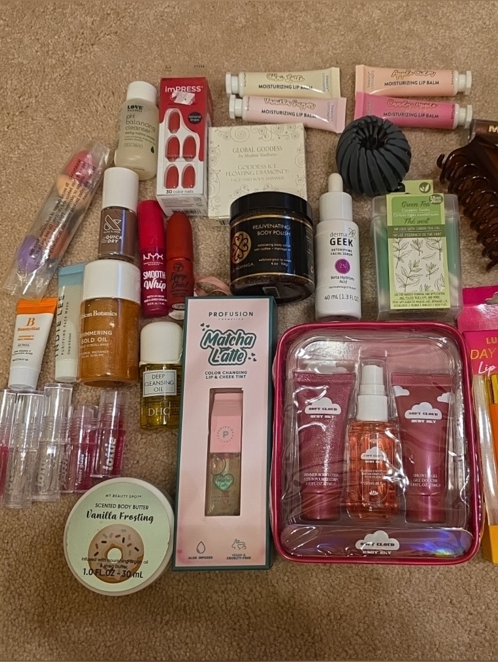 Assorted Bundle Of 33 Cosmetics, Hair, Nail Items--All New